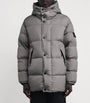 Grey Nylon Crinkle Reps Down Parka