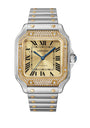Stainless Steel and Diamond Santos de Cartier Watch 41.9mm
