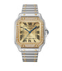 Stainless Steel and Diamond Santos de Cartier Watch 41.9mm