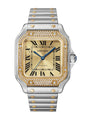 Stainless Steel and Diamond Santos de Cartier Watch 41.9mm