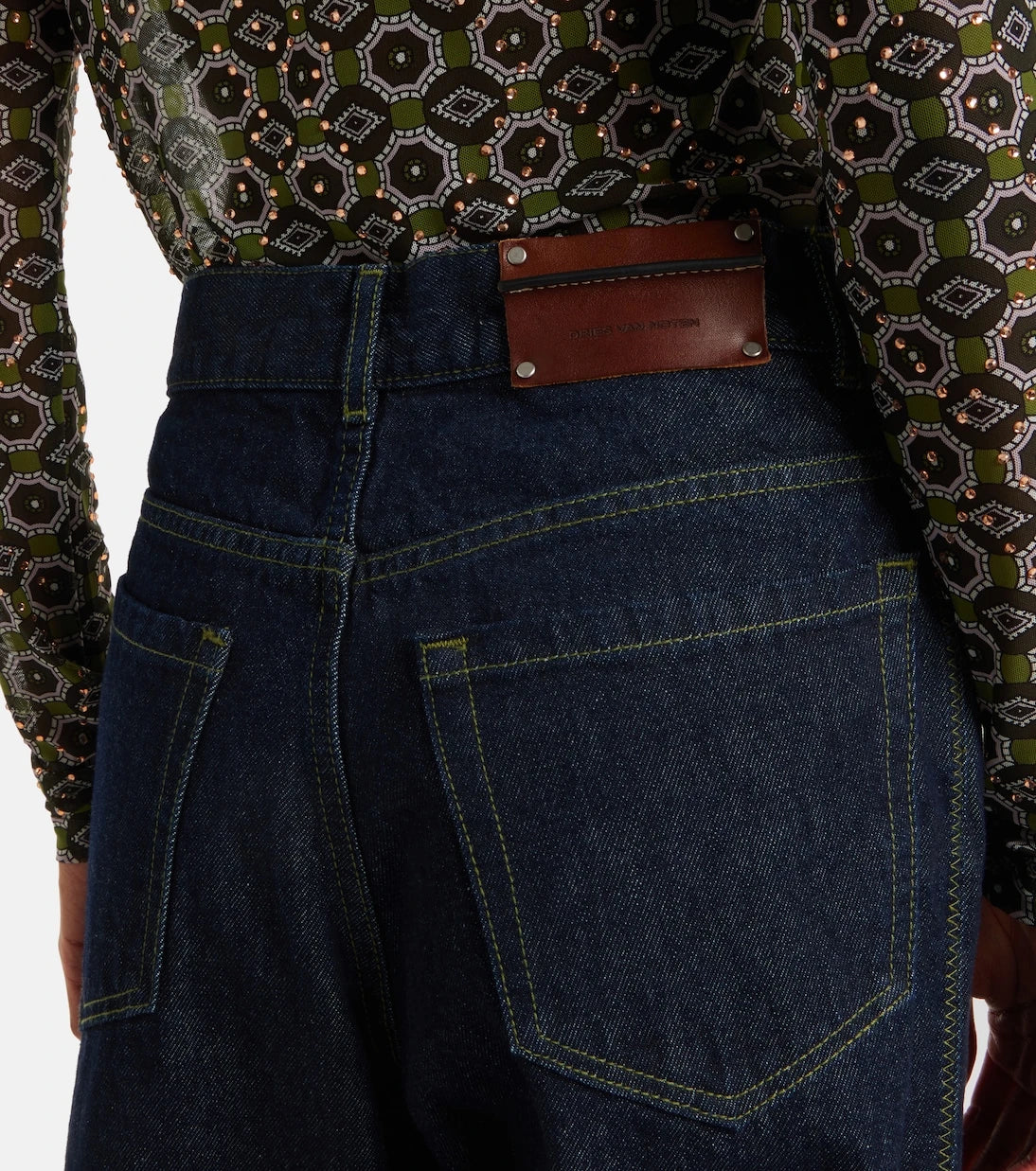 Dries Van Noten - High-rise wide-leg jeans