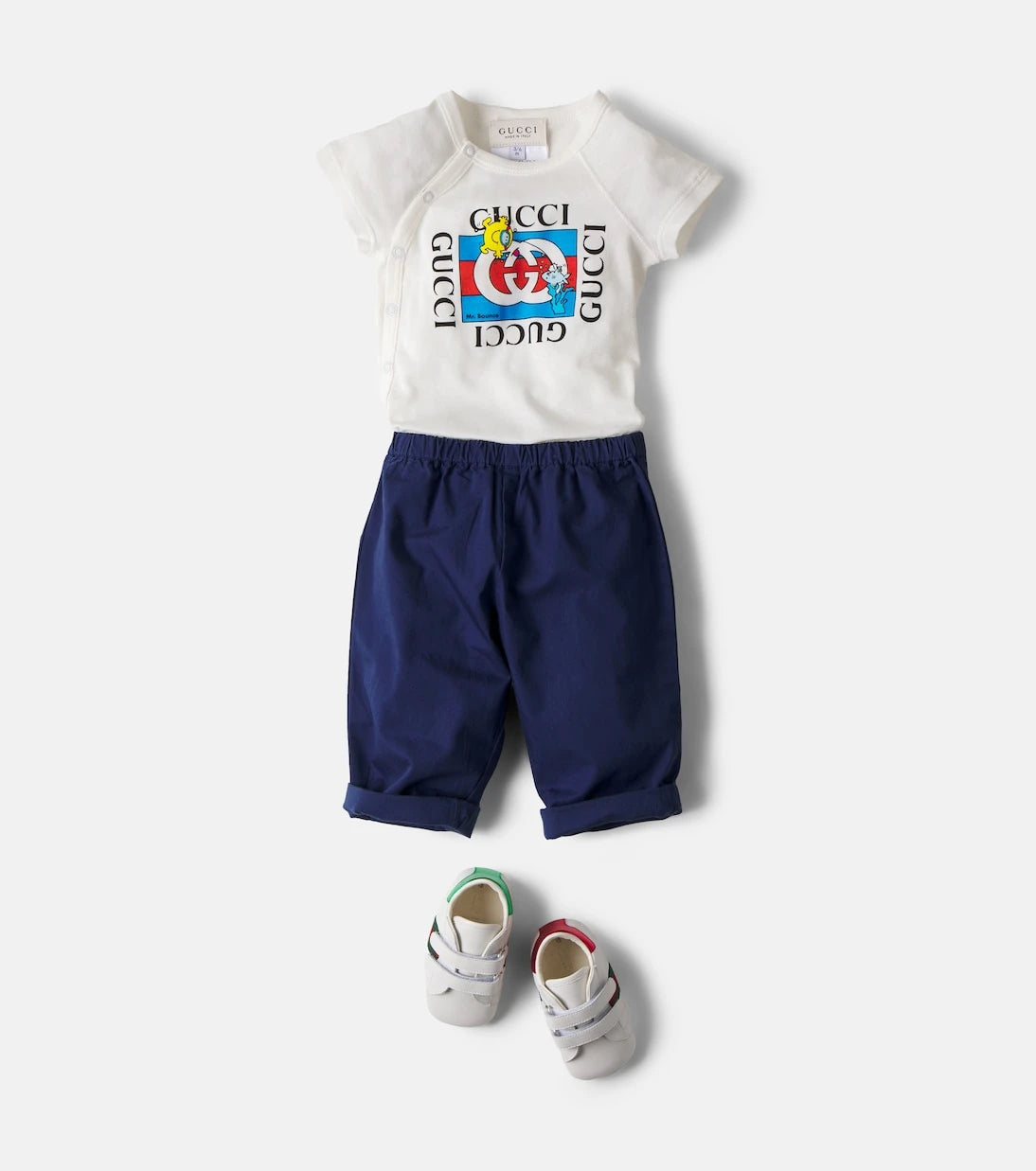 Gucci Kids - بودي سوت للأطفال الرضع من قطن الجيرسيه بنقشة Mr. Men Little Miss