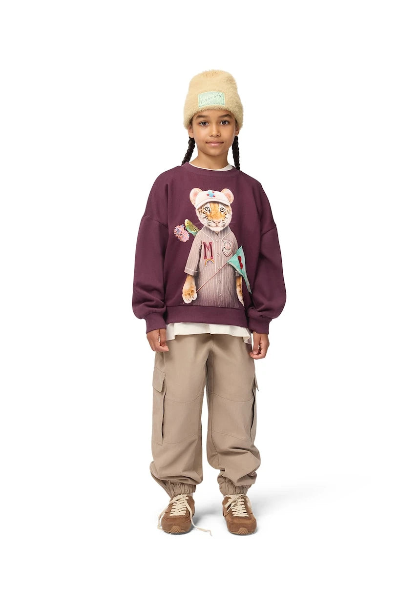 Molo - Maxi printed cotton jersey sweatshirt