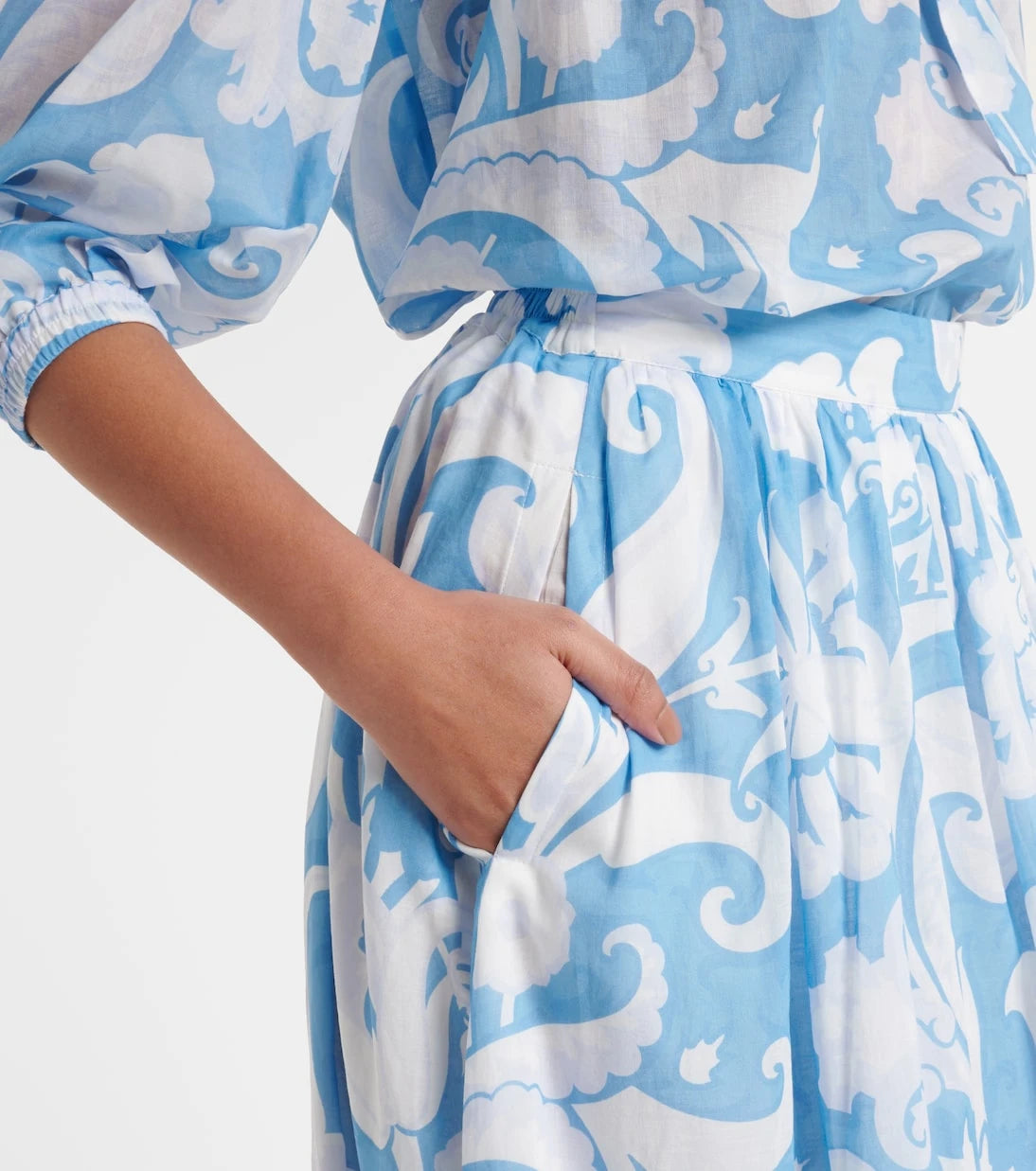 Etro - Paisley cotton maxi skirt