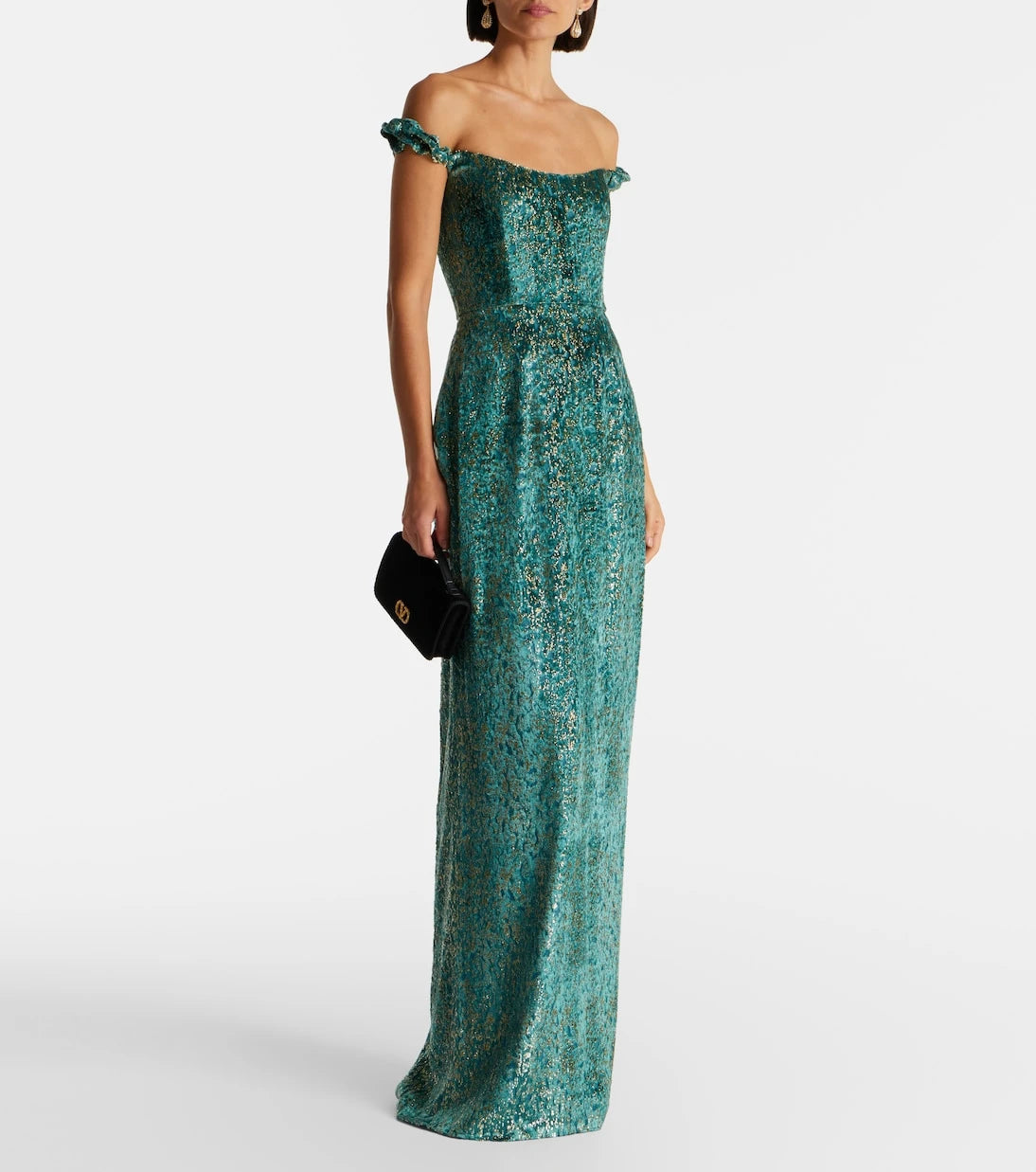 Markarian - Yolanda off-shoulder brocade gown