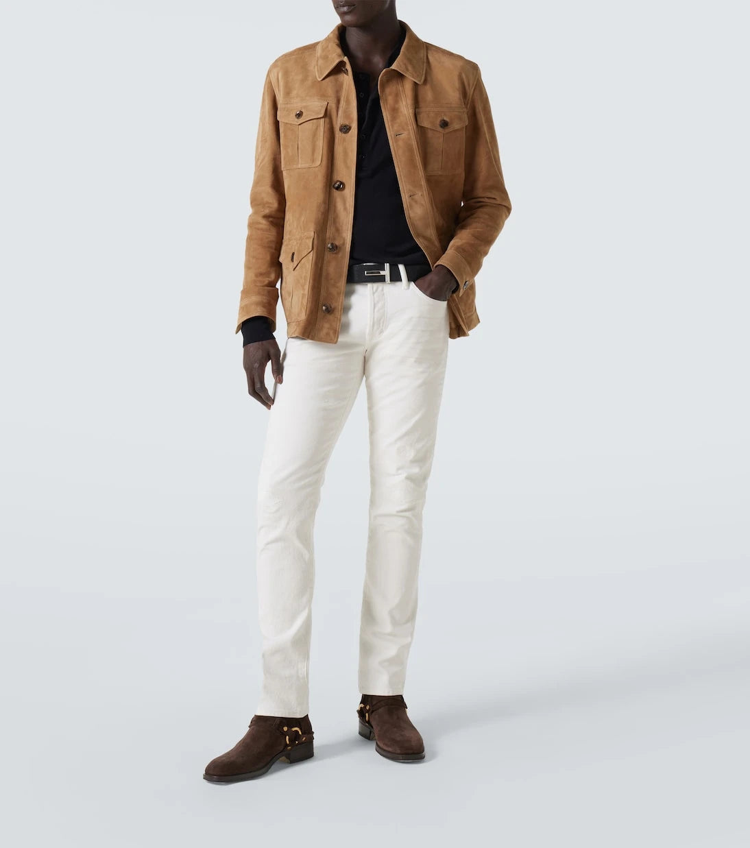 Tom Ford - Eskitilmiş dar kesim kot pantolon