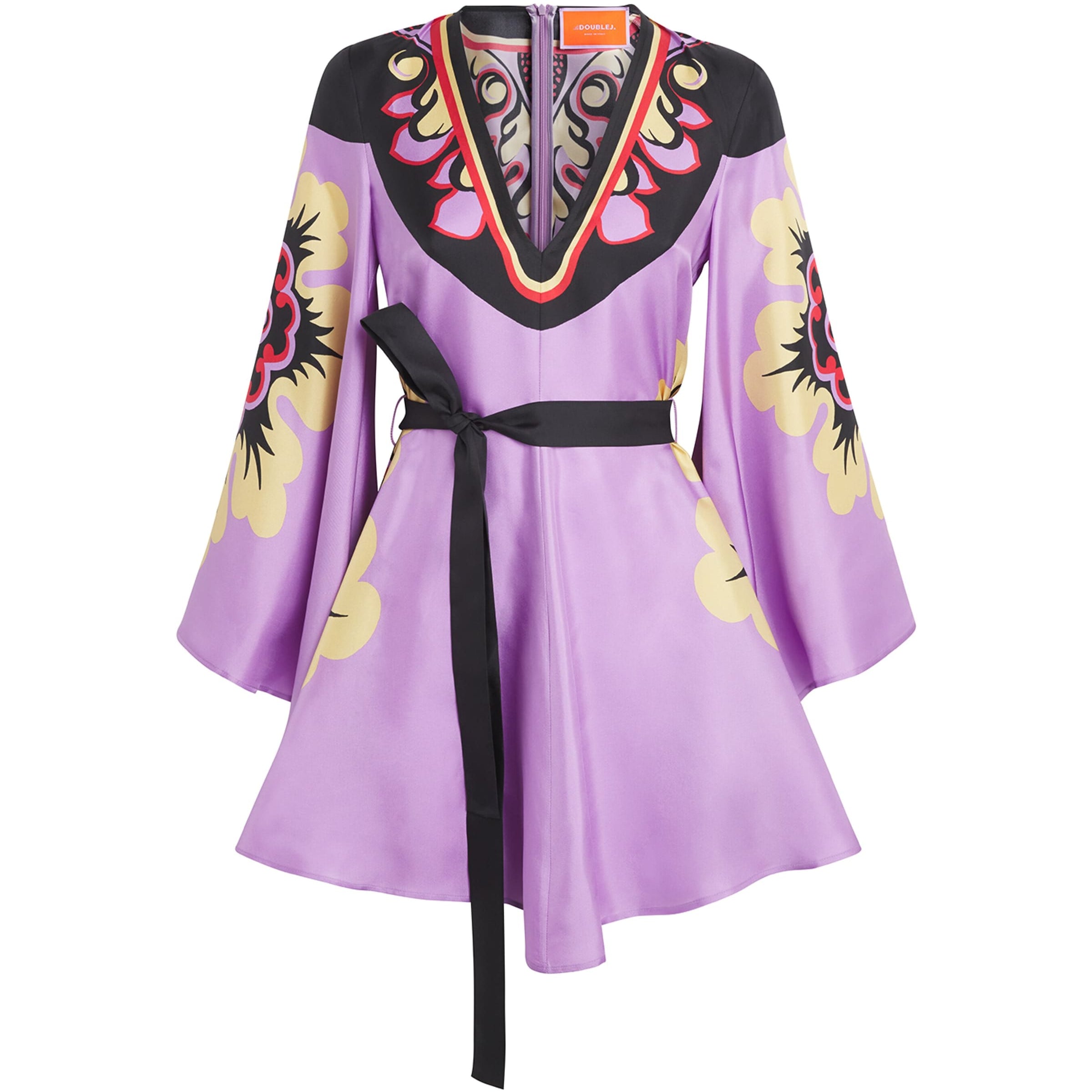 La Doublej Multi Silk Magnifico Mini Dress