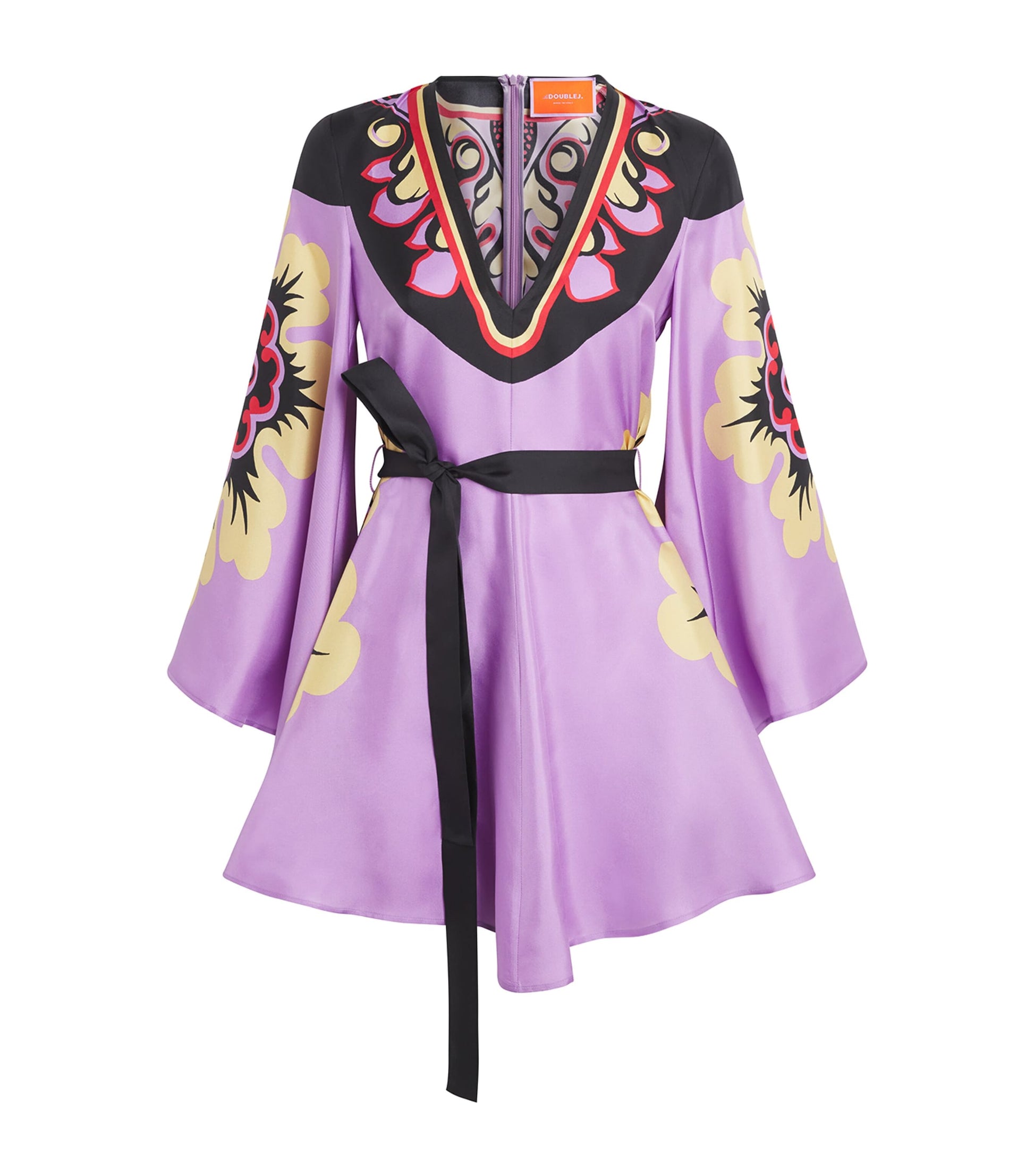 La Doublej Multi Silk Magnifico Mini Dress