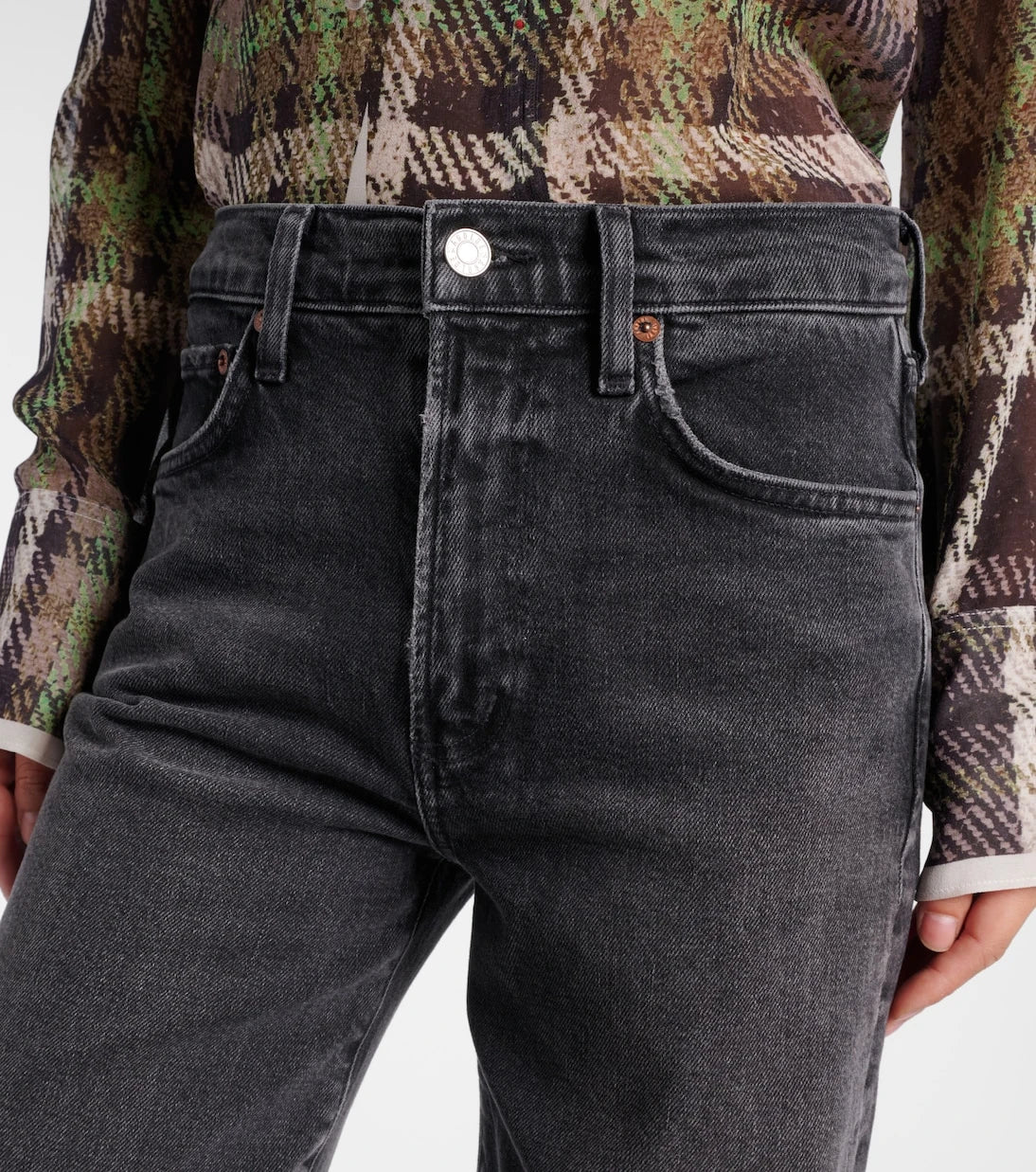 Agolde - Harper mid-rise straight jeans