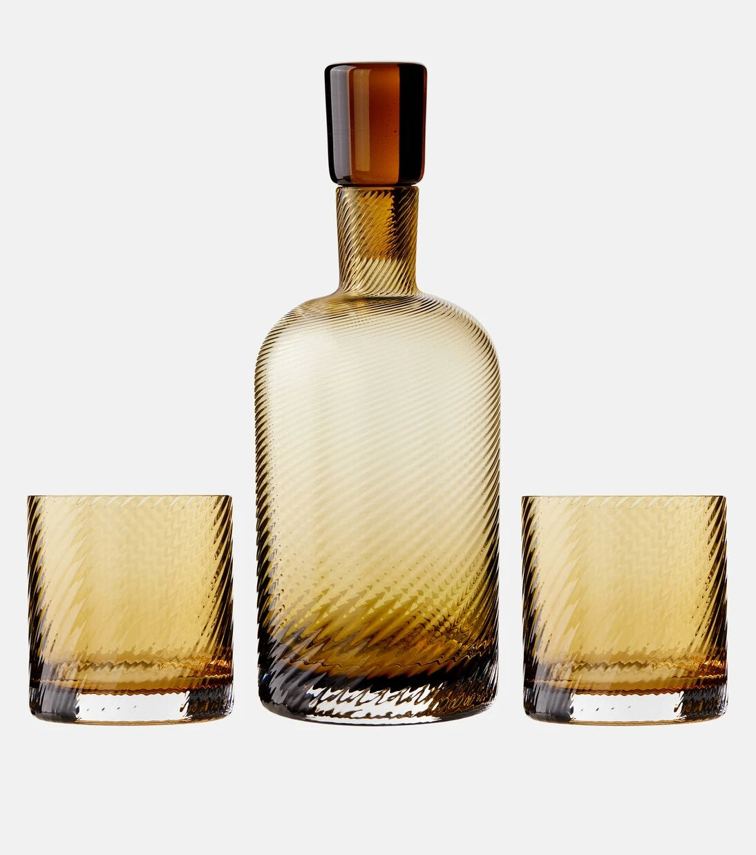 NasonMoretti - Borealis glass bottle and tumblers set