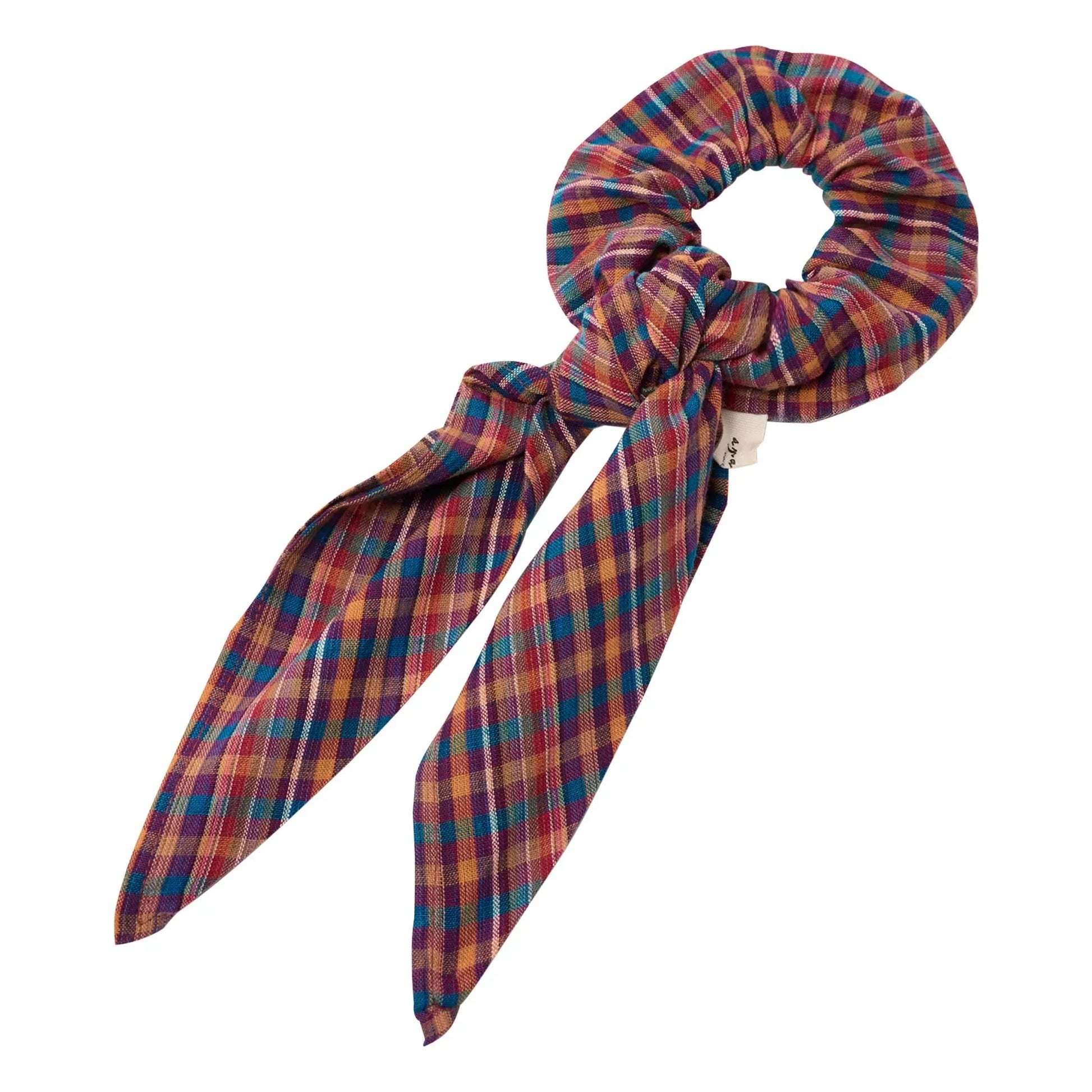 Apaches - Chouchou Scarf Mano Carreaux | Blue