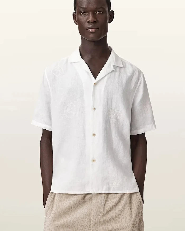 AllSaints Erkek Keten Gömlek SEPAL