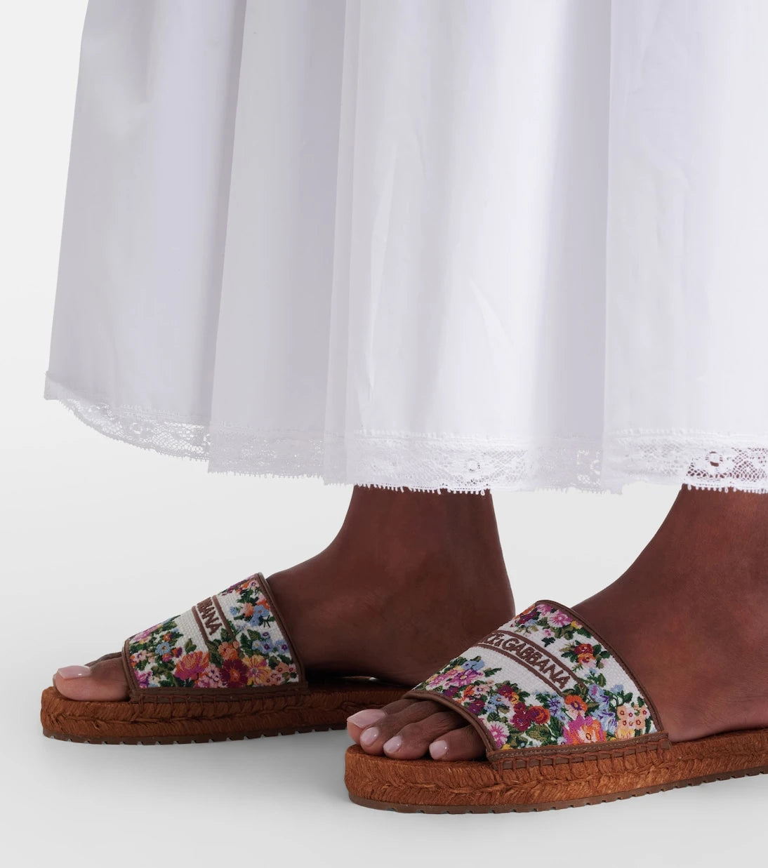 Dolce&Gabbana - شرائح إسبادريل بنقشة الزهور
