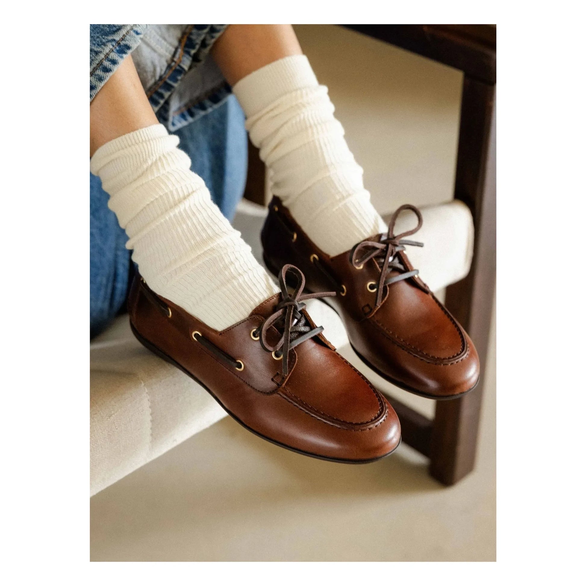 Bobbies - Betsy Leather Boat Shoes | Coffee