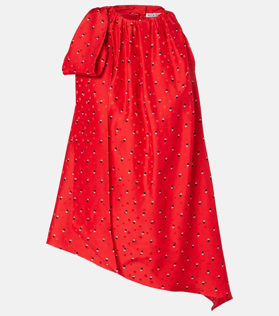 Acne Studios - Sombana printed asymmetric silk top