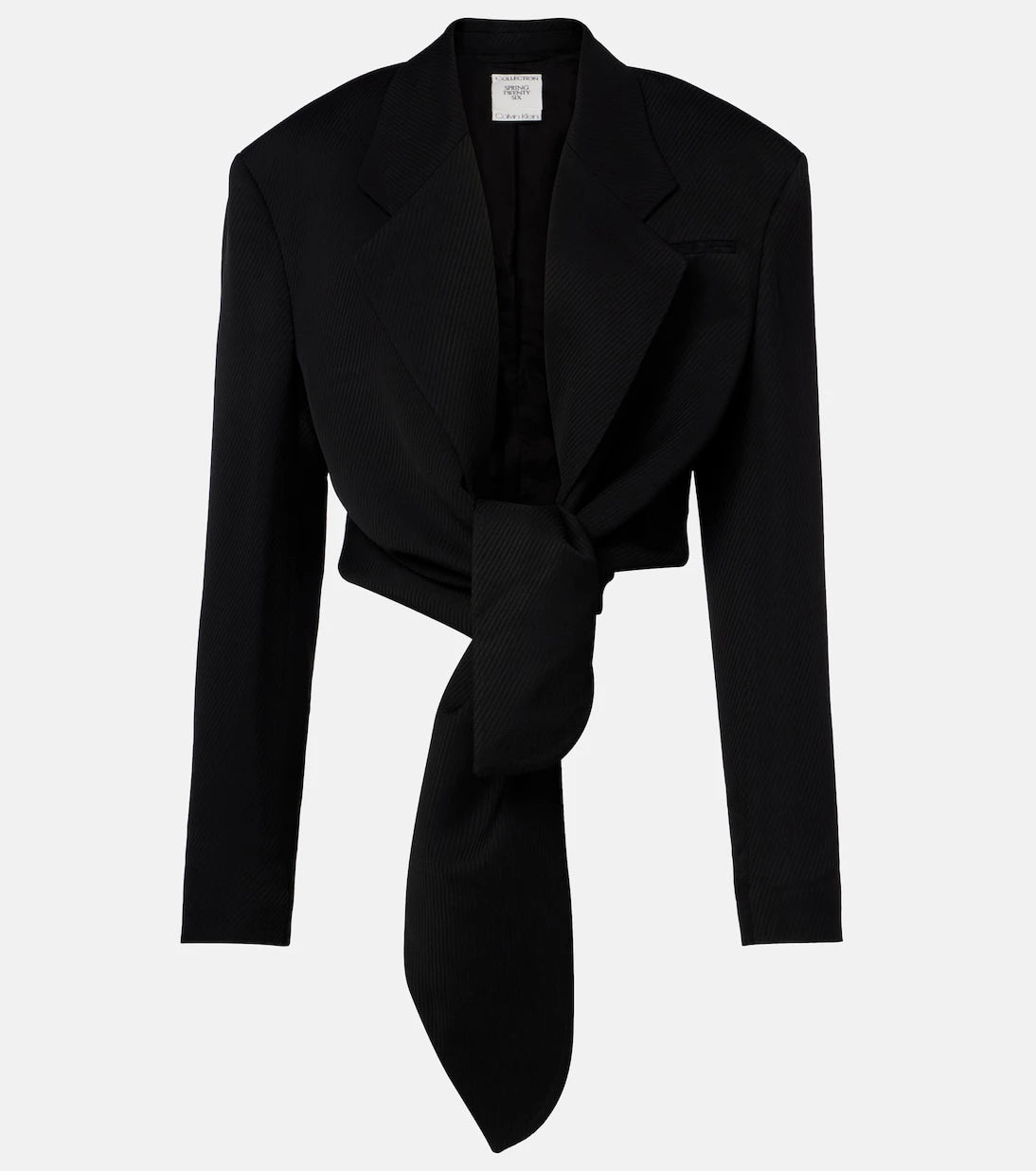 Calvin Klein Collection - Petunia striped cropped jacket