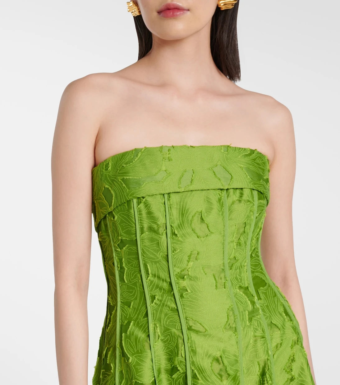 Simkhai - Imogen jacquard bustier dress