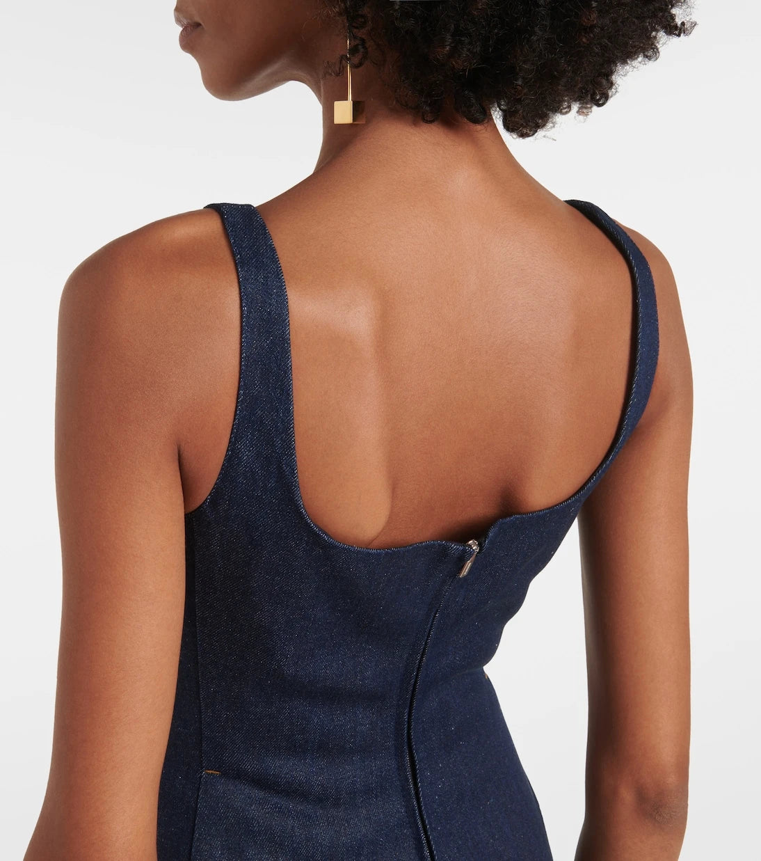 Jacquemus - La Robe De-Nîmes Spoglio denim bustier dress