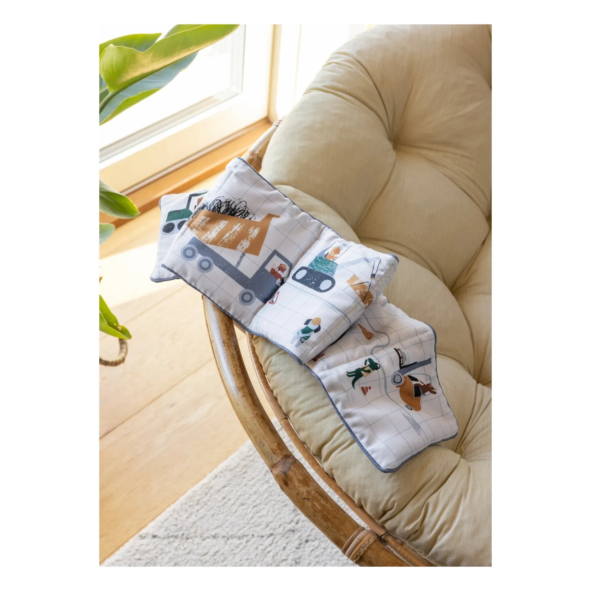 Sebra - Builders soft toy book
