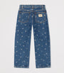 Bonpoint Cherry-Embellished Straight Jeans (10-14 Years)