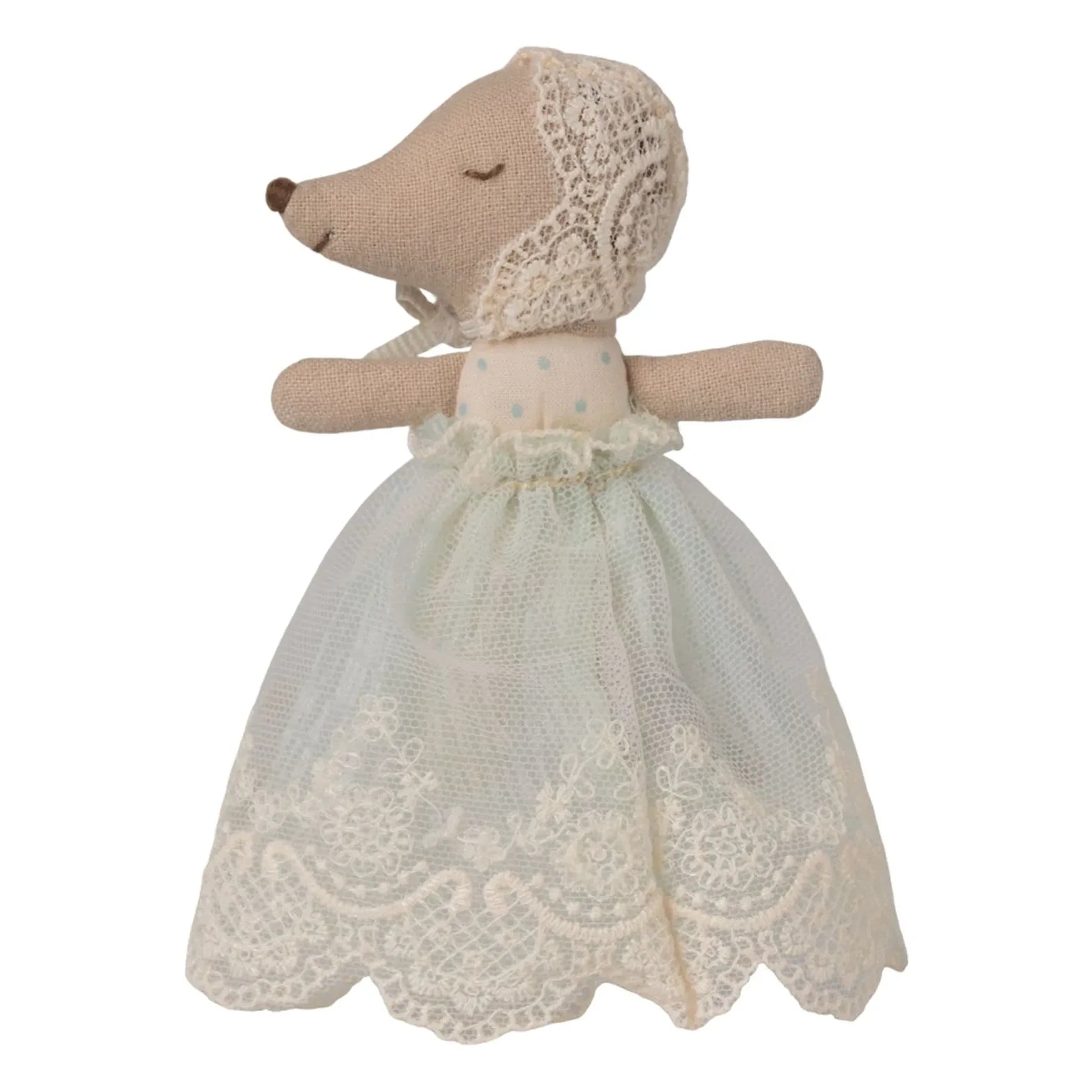 Maileg - Baby mouse in dress | Mint Green