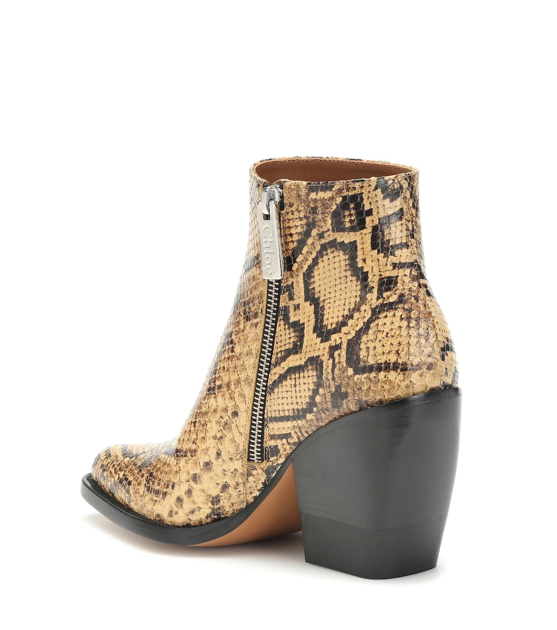 Chloé - Rylee snake-effect leather boots
