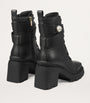 Jimmy Choo Black Noemi 80 Leather Biker Boots
