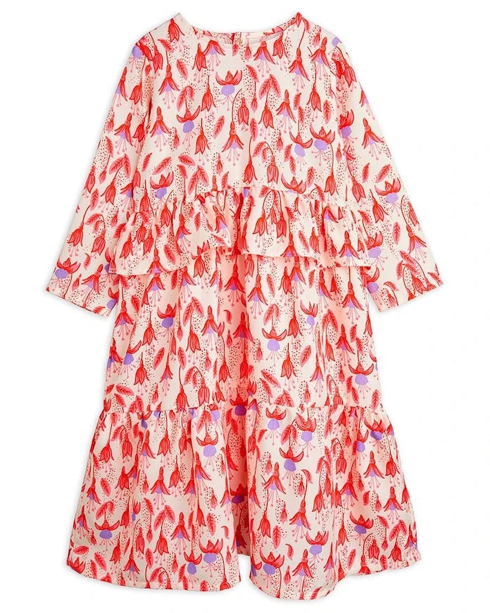 Mini Rodini Fuchsia Çocuk Elbisesi
