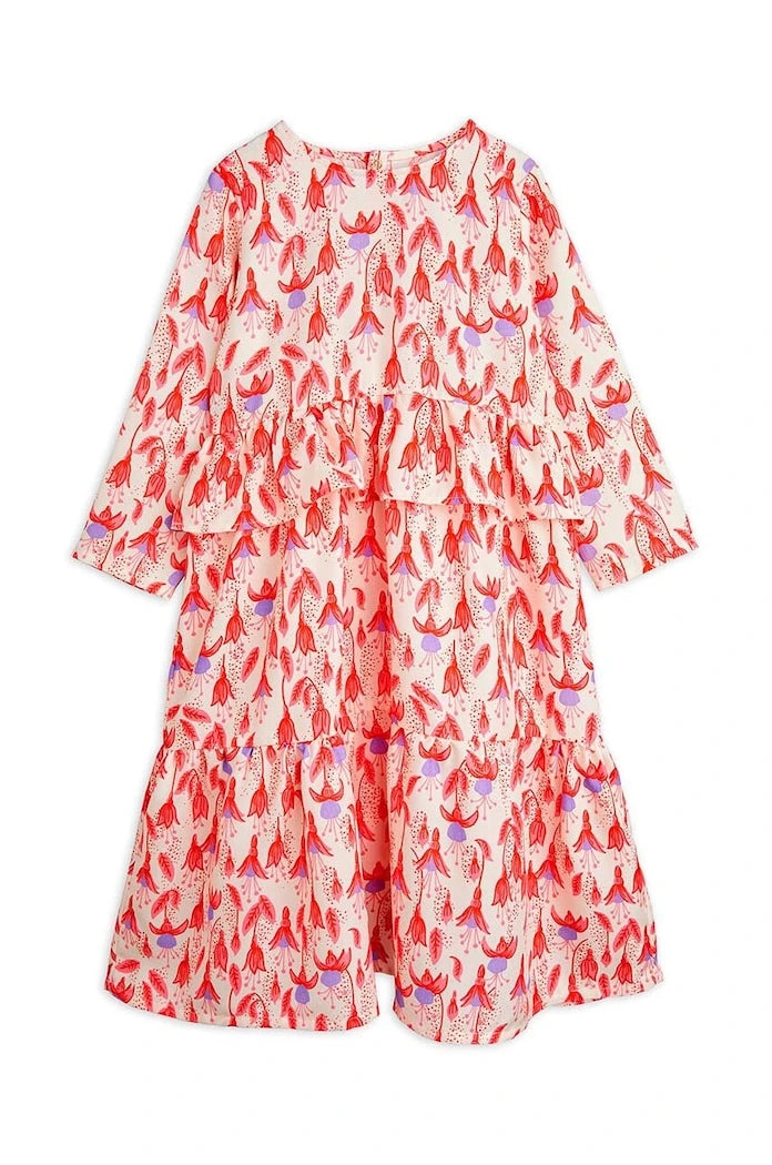 Mini Rodini Fuchsia Çocuk Elbisesi