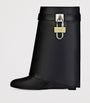 Givenchy Black Leather Shark Lock Ankle Boots 90