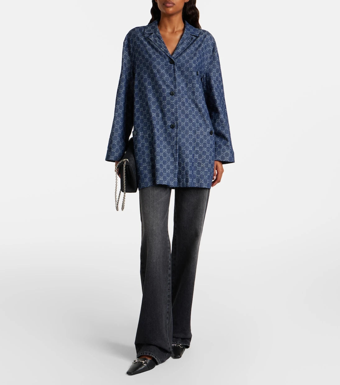 Gucci - GG jacquard denim shirt