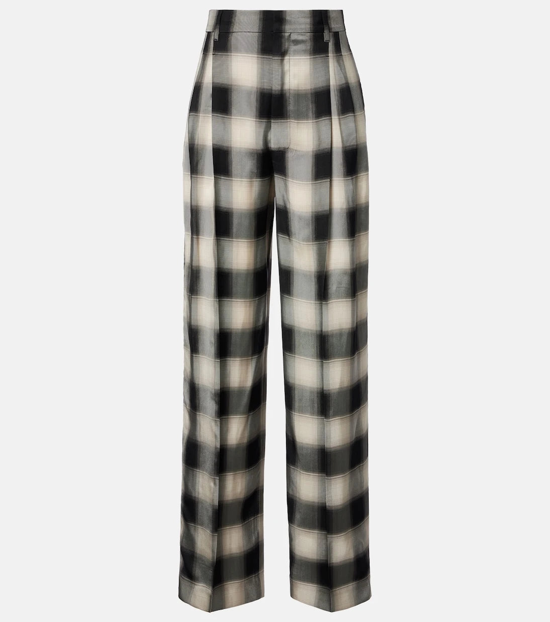Phoebe Philo - Ekoseli geniş paça pantolon