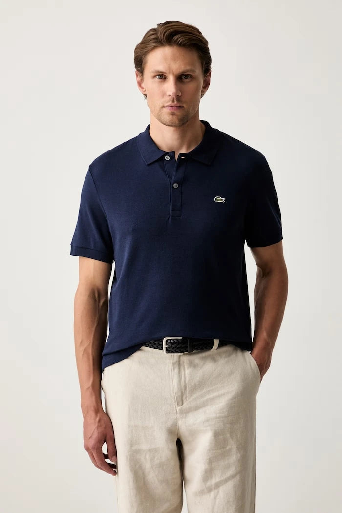Lacoste тениска с яка мъжка от памук