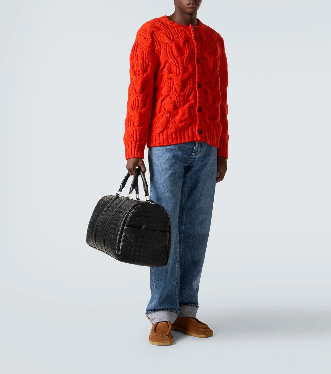 Bottega Veneta - حقيبة دفل من جلد إنترشاتو