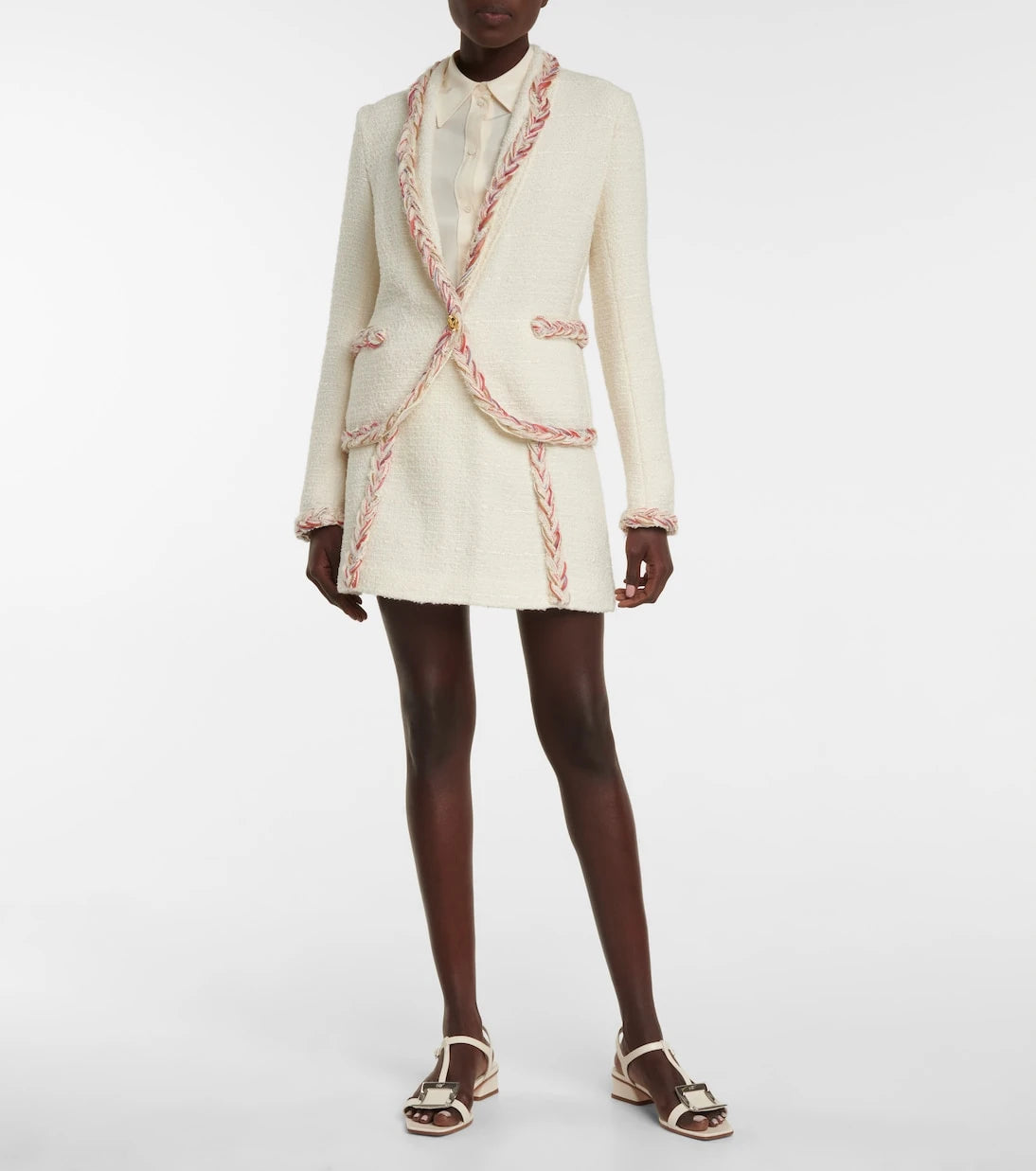 Giambattista Valli - Tweed wool-blend miniskirt