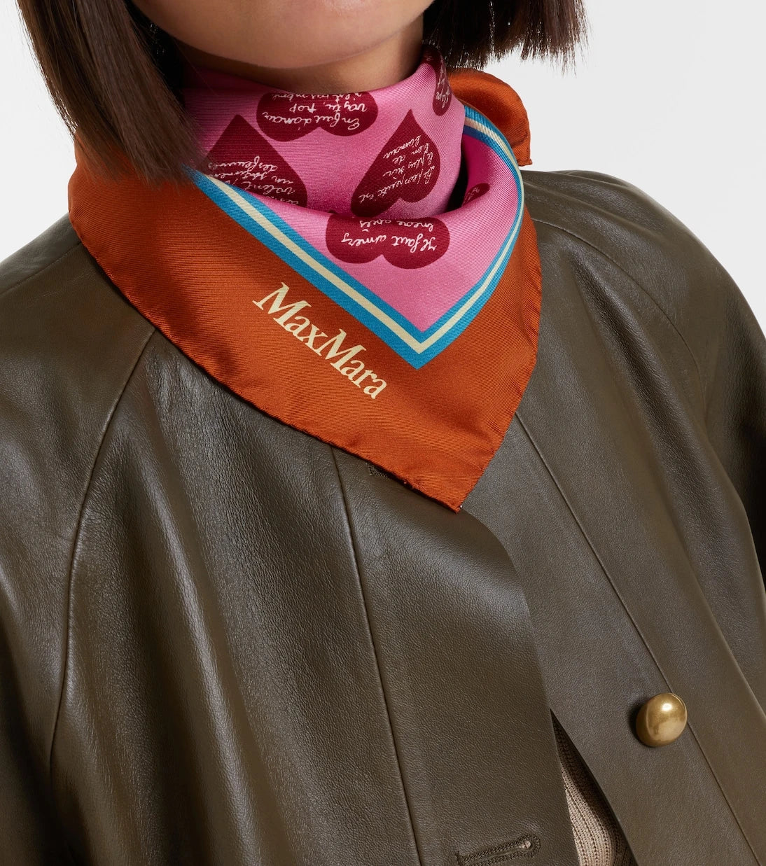 Max Mara - Printed silk twill scarf