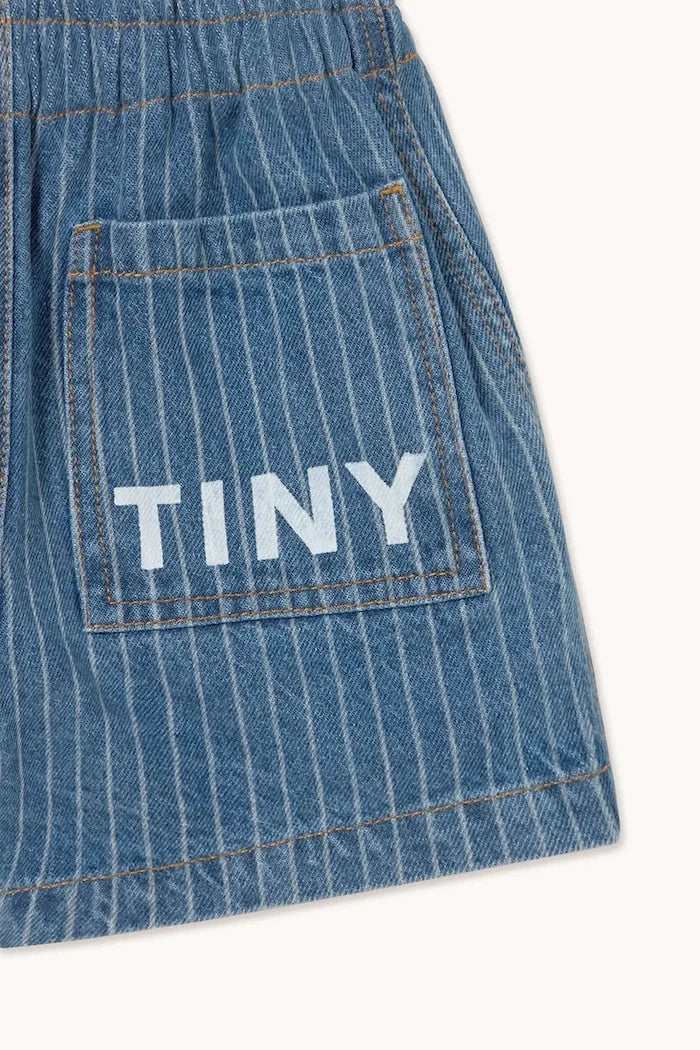 Tinycottons STRIPES DENIM SHORTS Çocuk Kot Kısa Pantolon