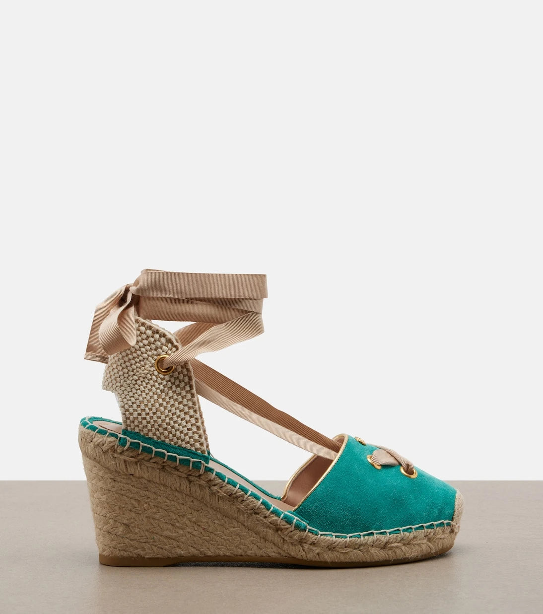 Valentino Garavani - Resort suede espadrille wedges