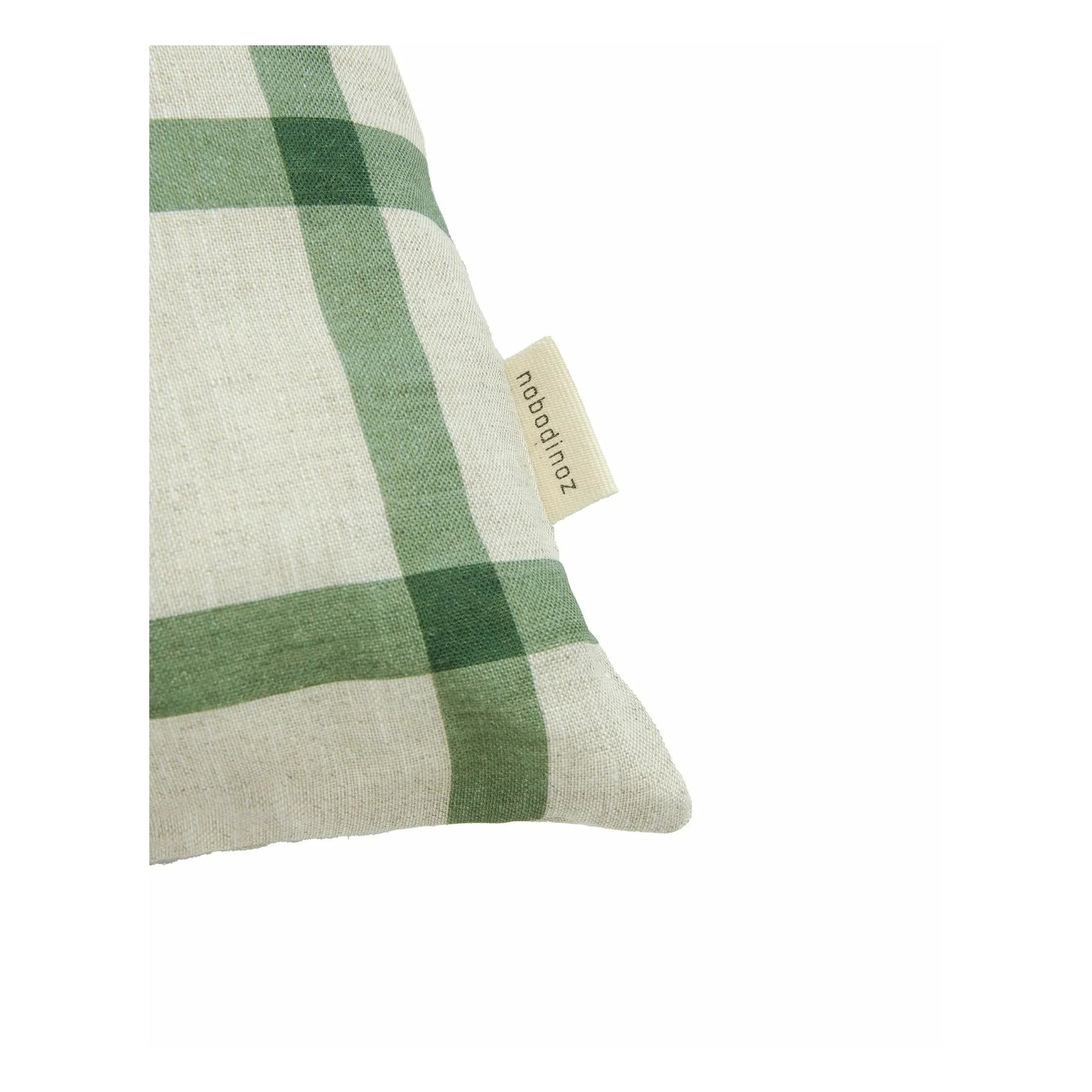Nobodinoz - Oiseau Vibes rectangular cushion - French linen | Green