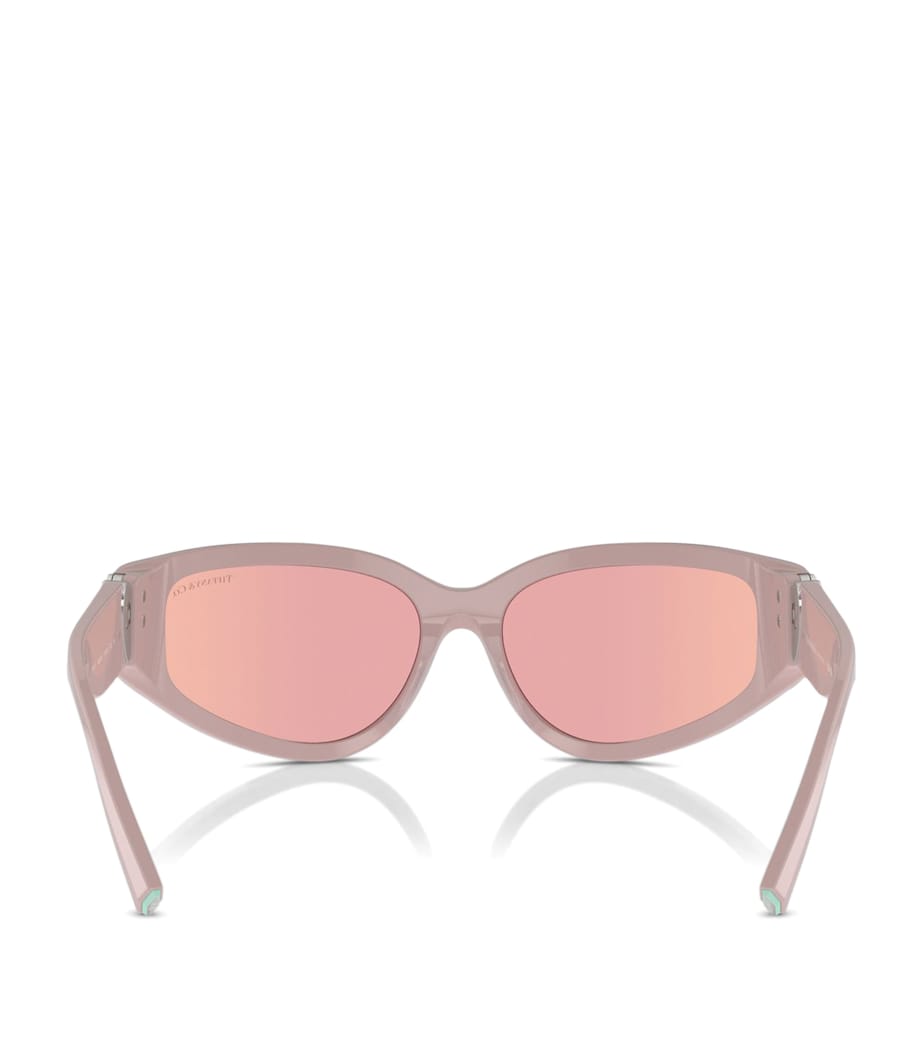Tiffany & Co. Pink Acetate Heart-Detail Sunglasses