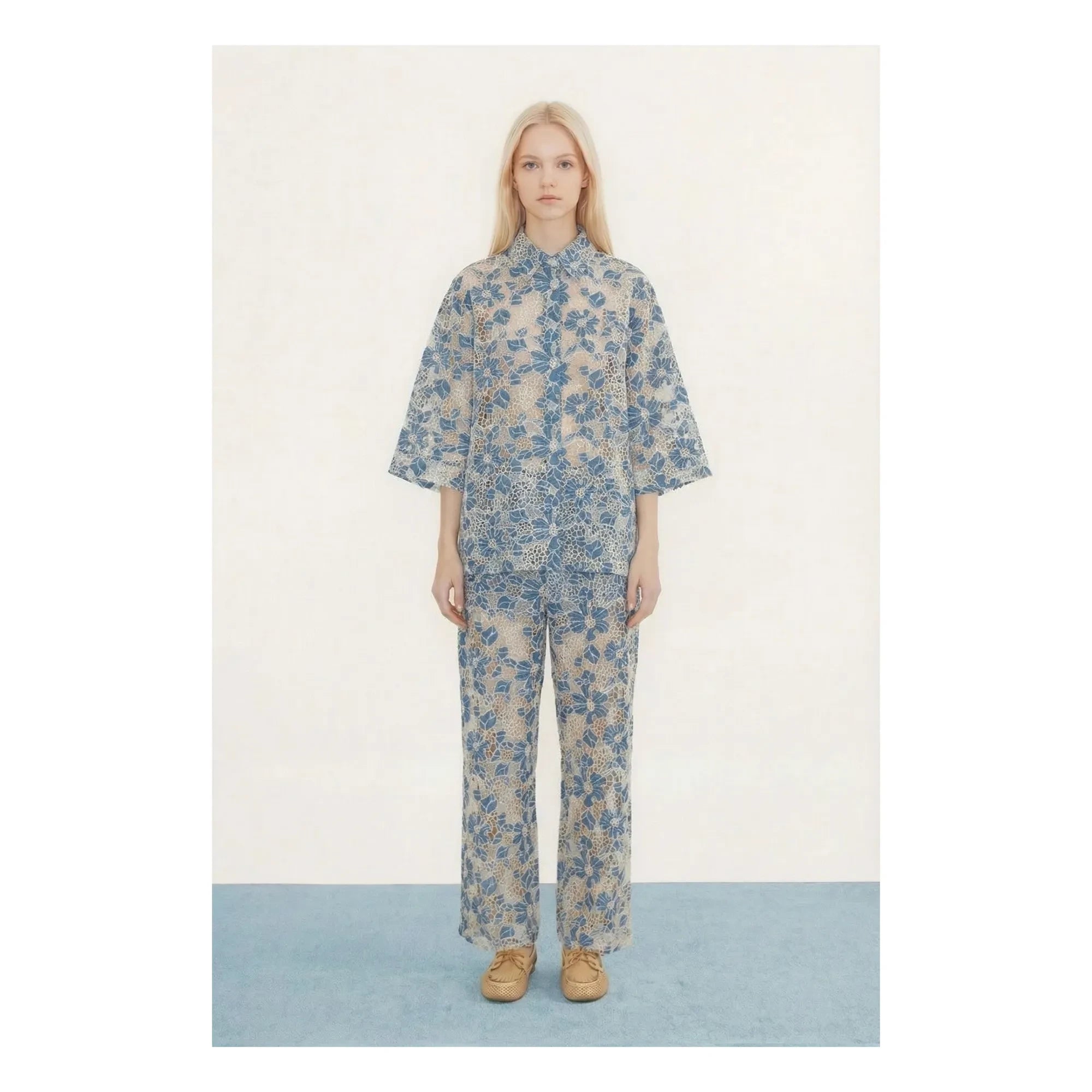 The Tiny Big Sister - Cotton shirt | Blue