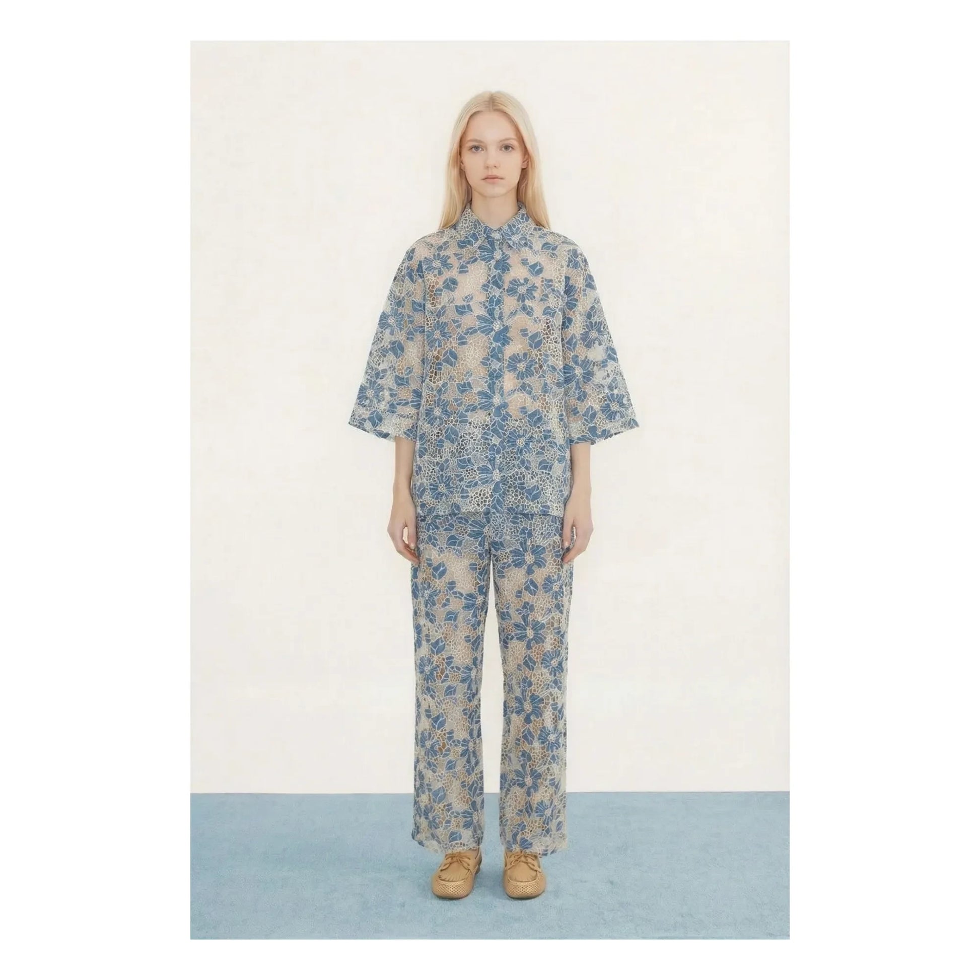 The Tiny Big Sister - Cotton shirt | Blue