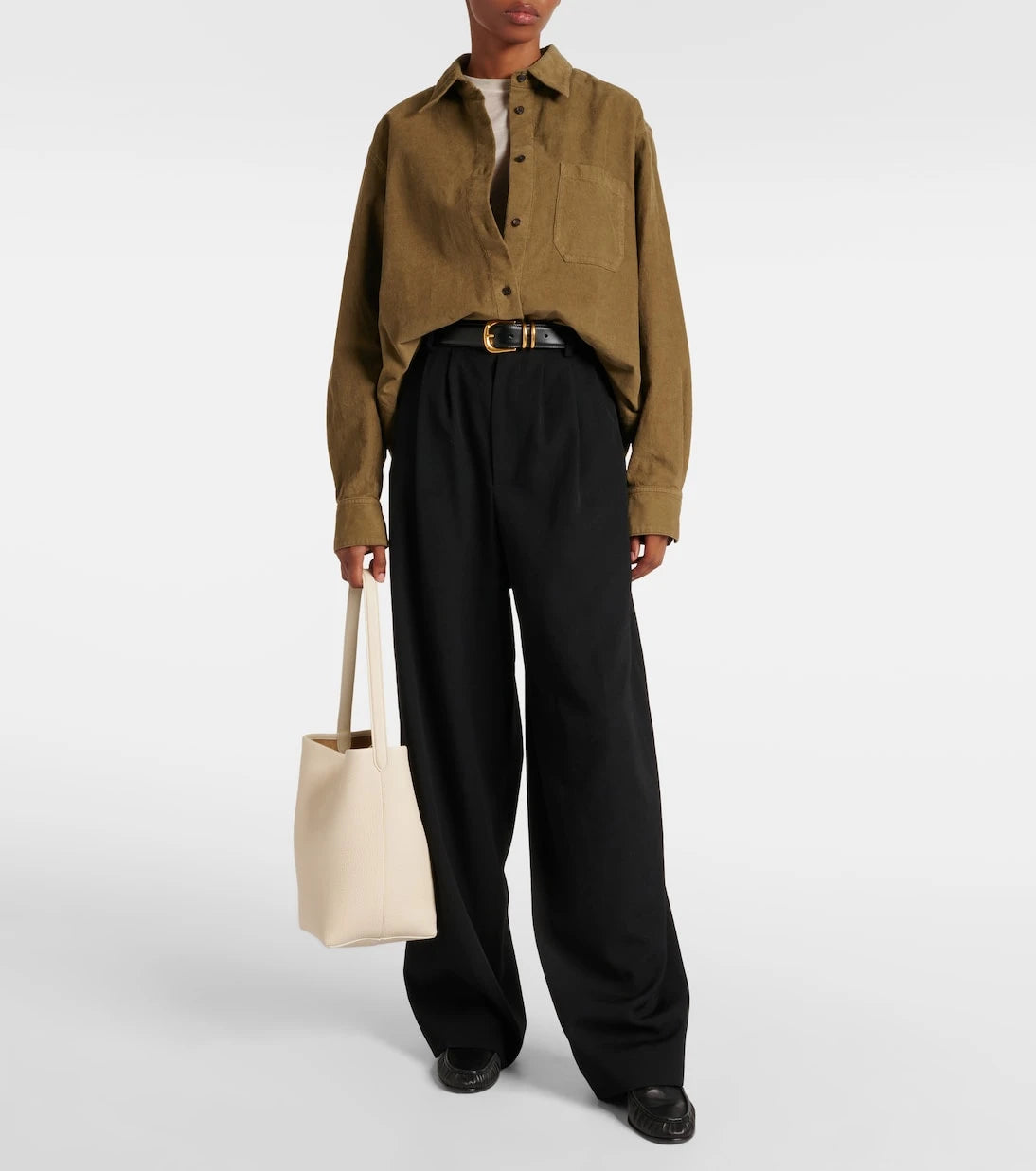 The Row - N/S Park Medium leather tote bag