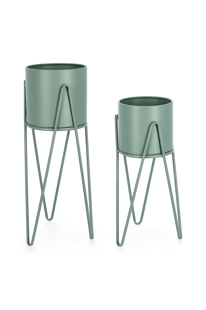 Bizzotto Madelyn Izgaralı Saksı Seti 23,5 × 53/57 / 21,5 × 42/46 cm (2 Parça)