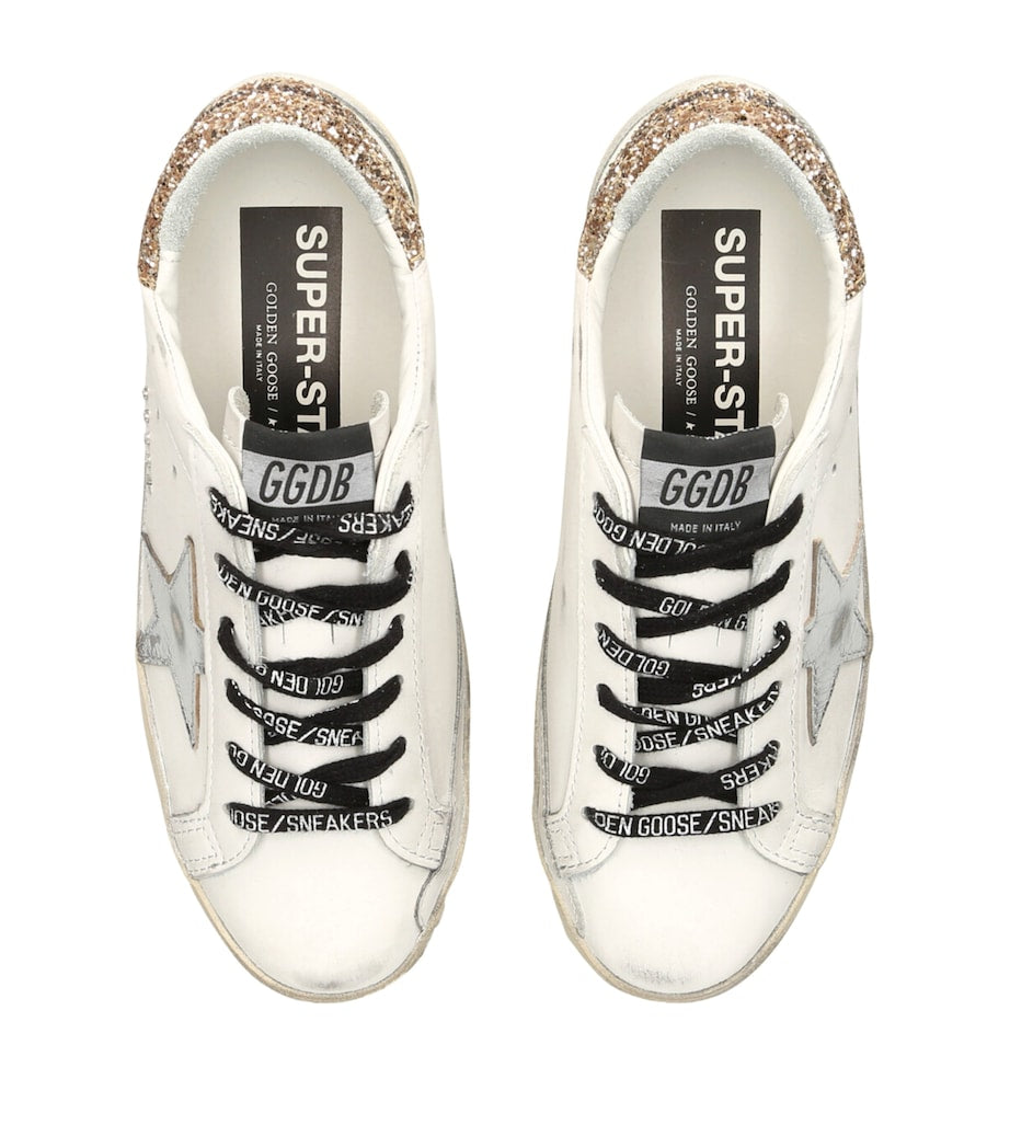 Golden Goose White Leather Superstar Sneakers