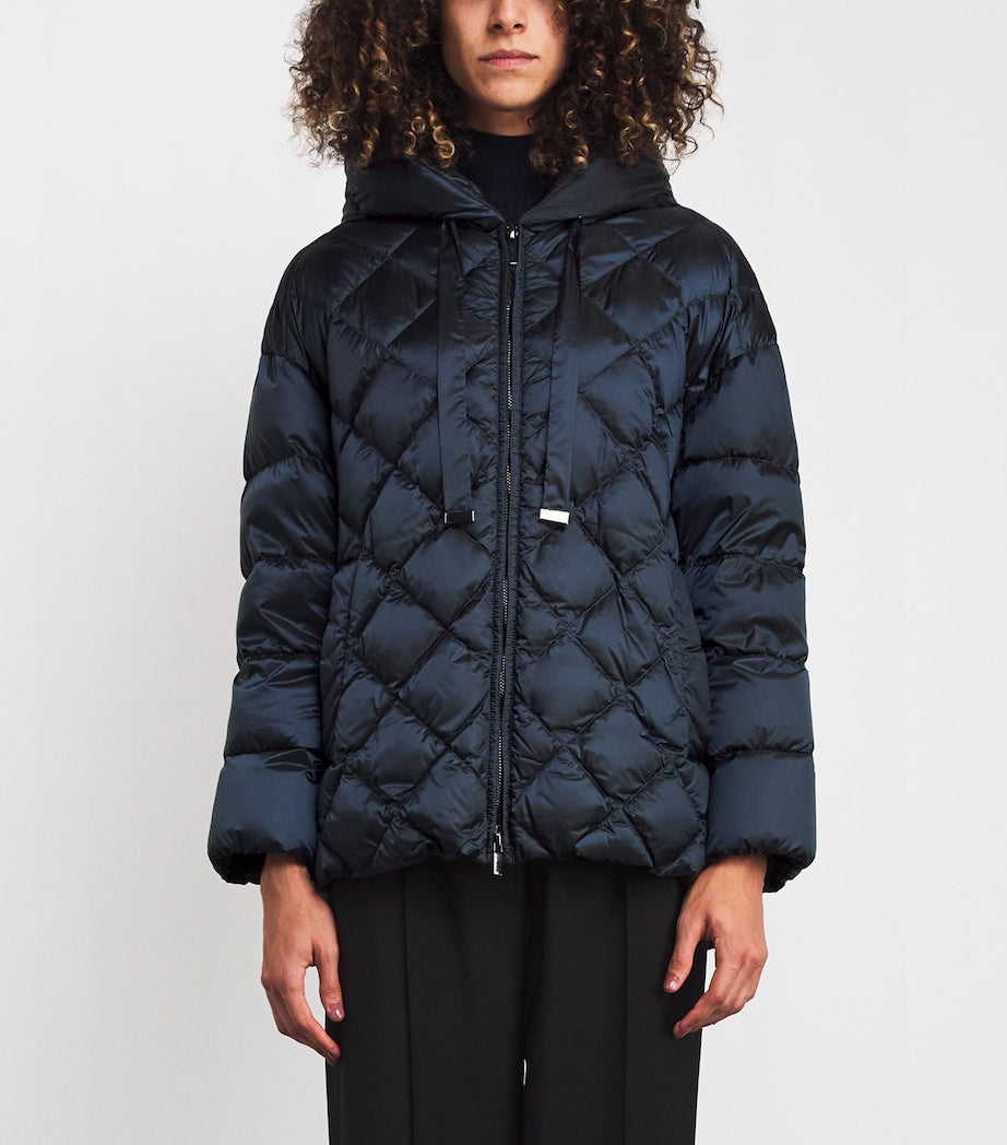 Blue Quilted Jacket
