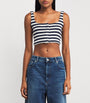 Paco Rabanne Multi Stripe Knitted Crop Top