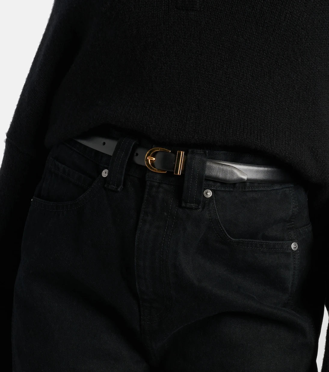 Khaite - Luna leather belt