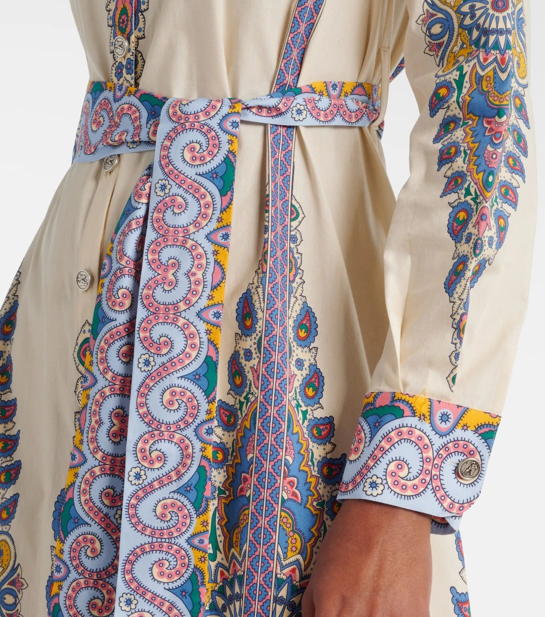Etro - Printed cotton-blend shirt dress
