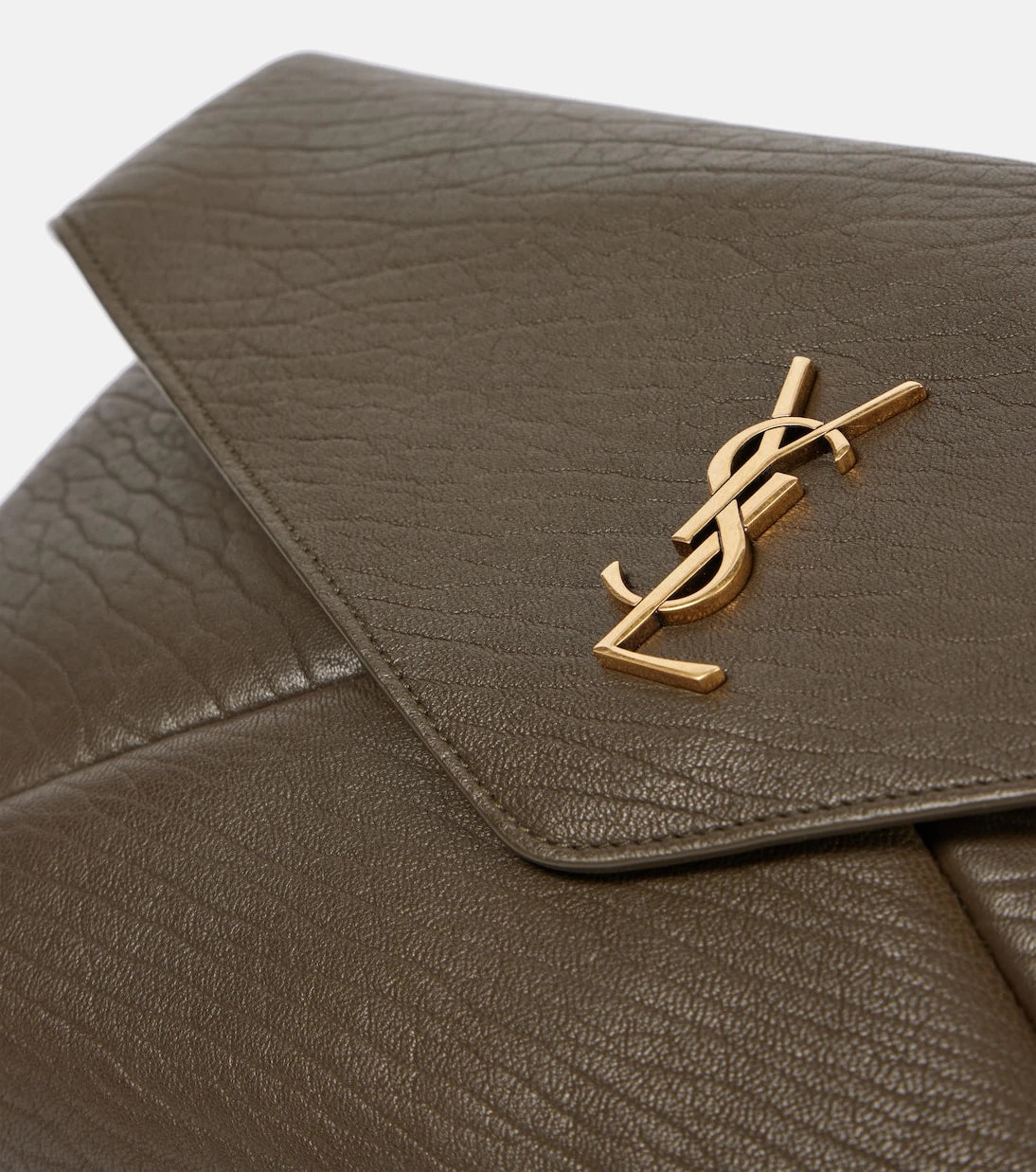 Saint Laurent - Cassandre Large leather clutch
